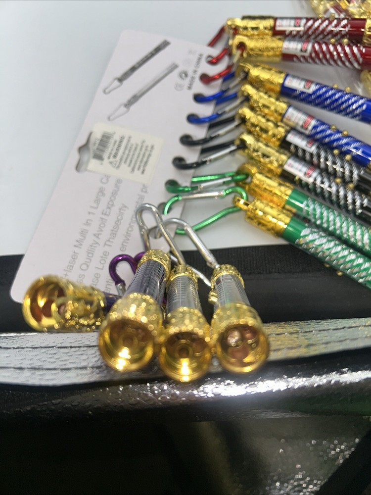 48pcs Keychain Red Laser Pointer With Torch