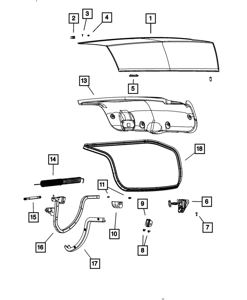 Genuine Mopar Hex Head Bolt And Coned Washer 6104394AA