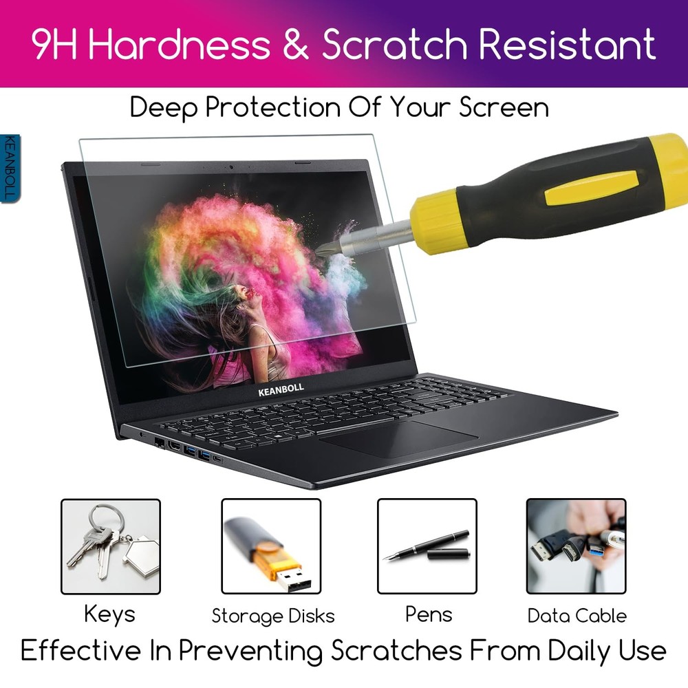 KEANBOLL 2 Pack Tempered Glass Screen Protector for Lenovo