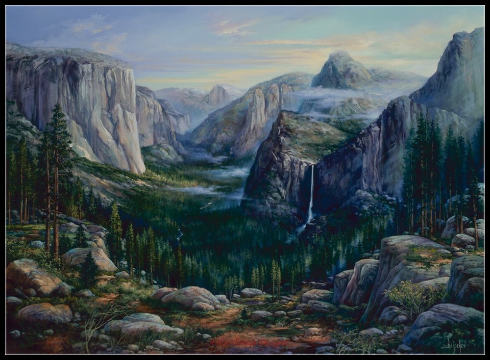 Yosemite-Chart Needlework Crafts DIY-Counted Cross Stitch Pattern