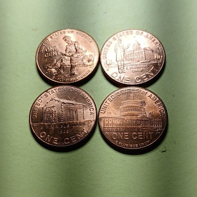 2009 D Lincoln Bicentennial Small Cent Set RD Uncirculated 4 Varieties