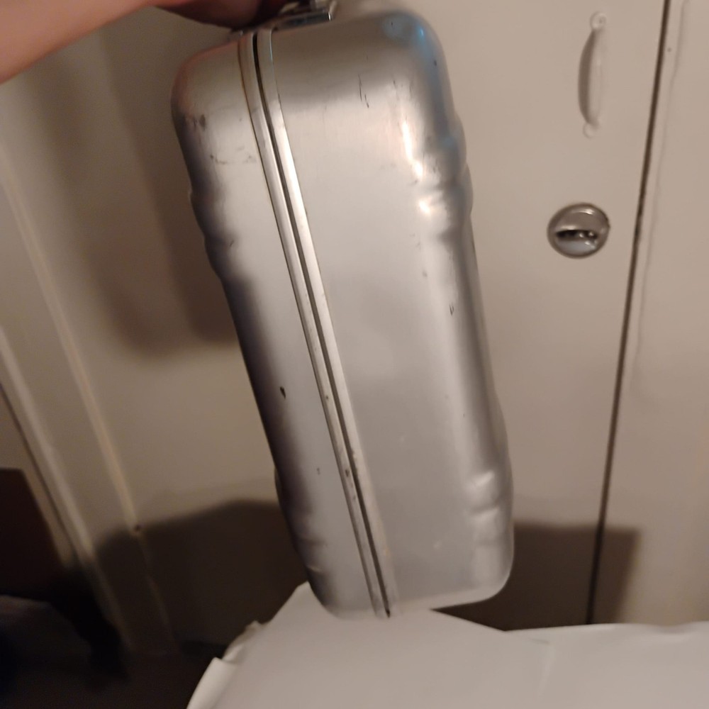 Vintage Zero Halliburton Aluminum Attache Briefcase