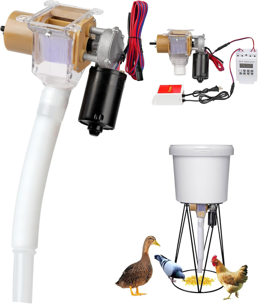 Timed Automatic Chicken Feeder and Duck Feeder, Timed Poultry Feederer Great for