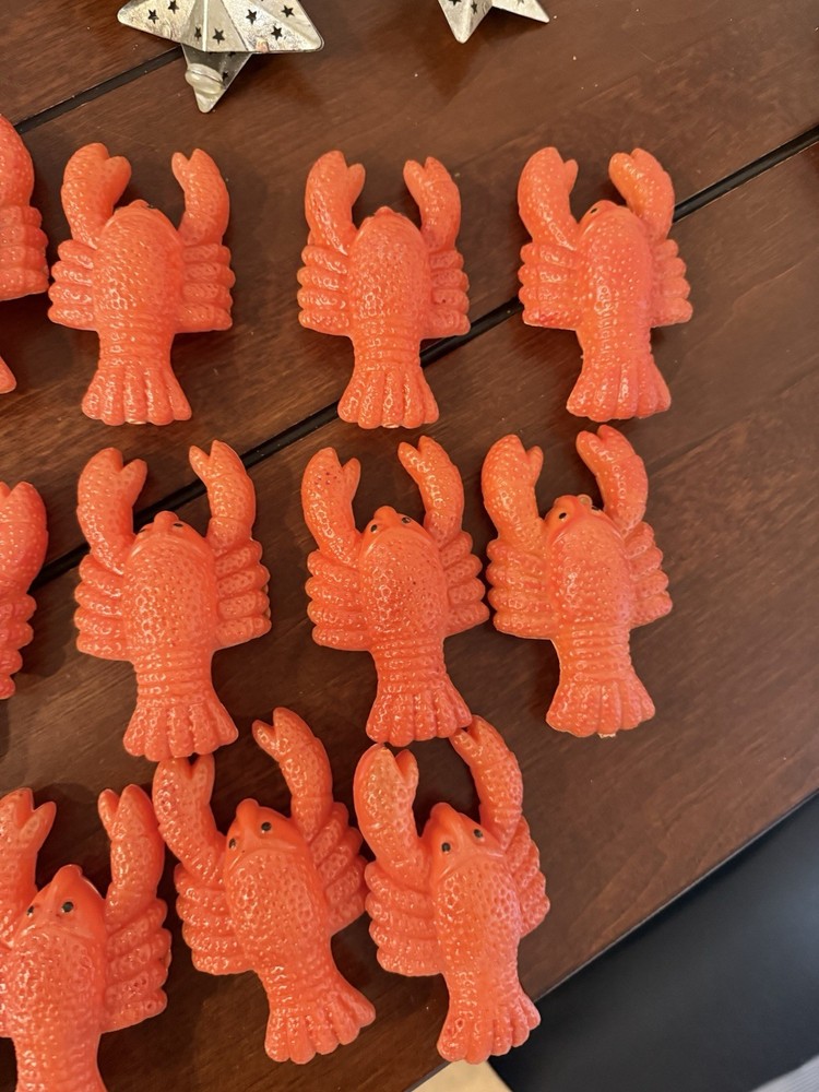 Vintage Lobster String Lights 14 Light String Blow Mold Replacement *