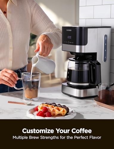 Classic 10-Cup Drip Coffee Maker, Easy To Use Coffee Machine with