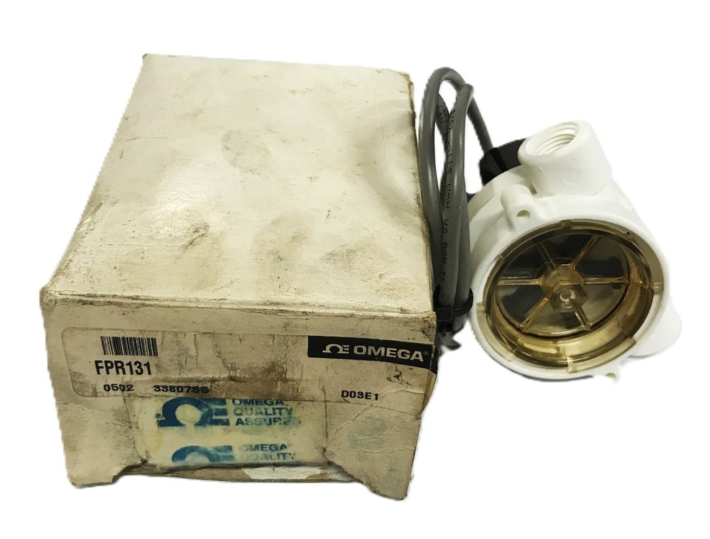 Omega 1/4 inch Pulse Flow Sensor FPR131 NOS