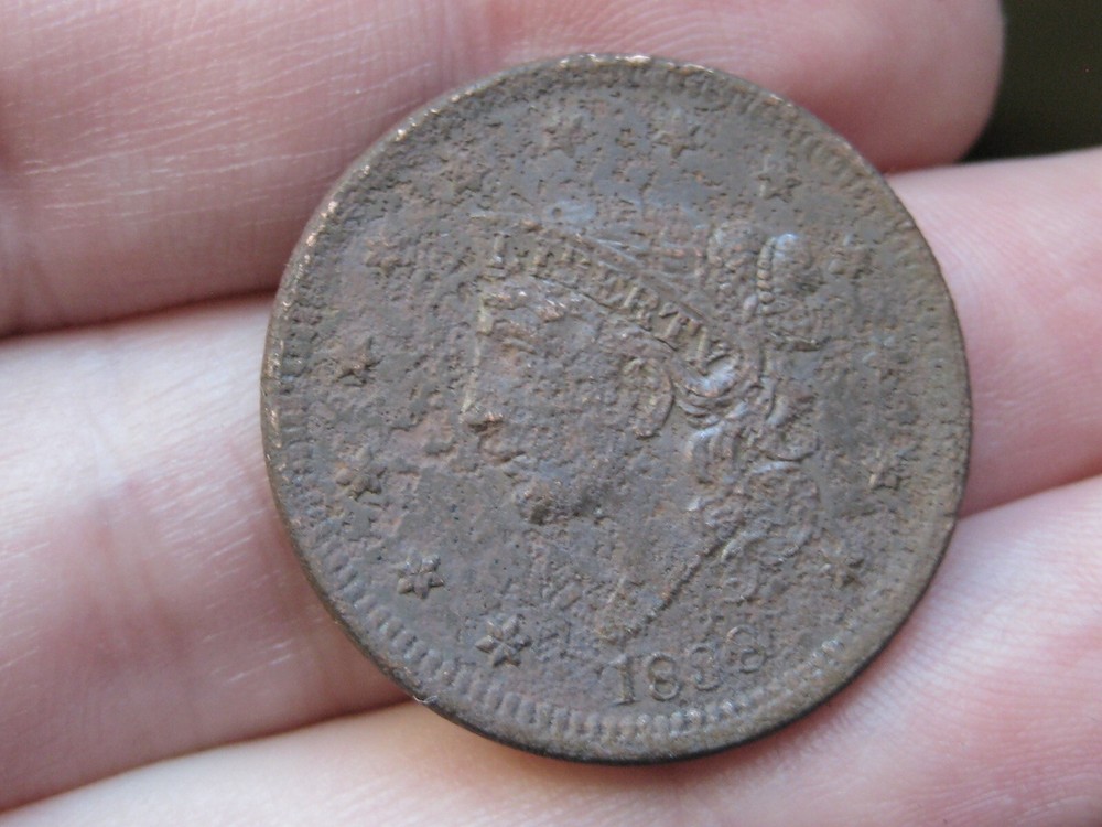 1838 Matron Head Modified Large Cent- VF/XF Details