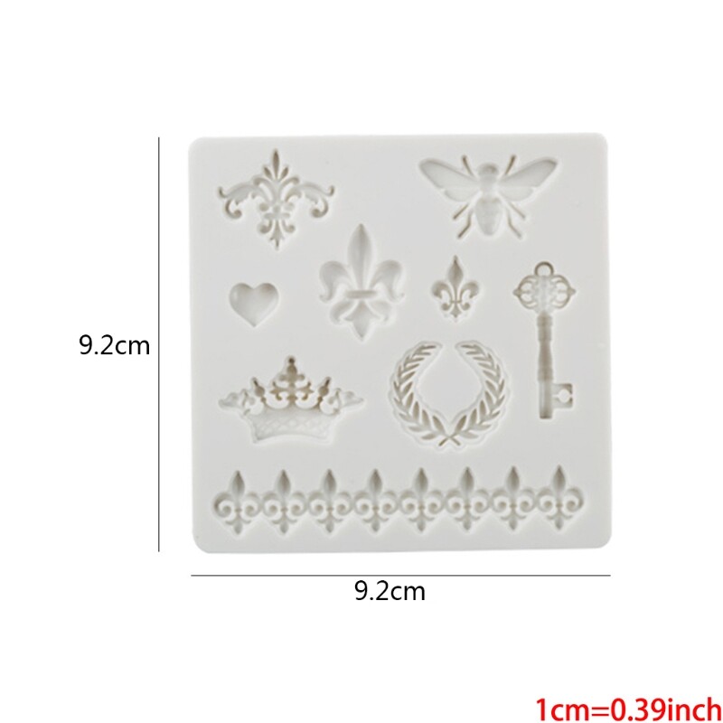 Baroque Frame Dessert Silicone Fondant Cake Mold Baking Bakeware Tool 2pcs