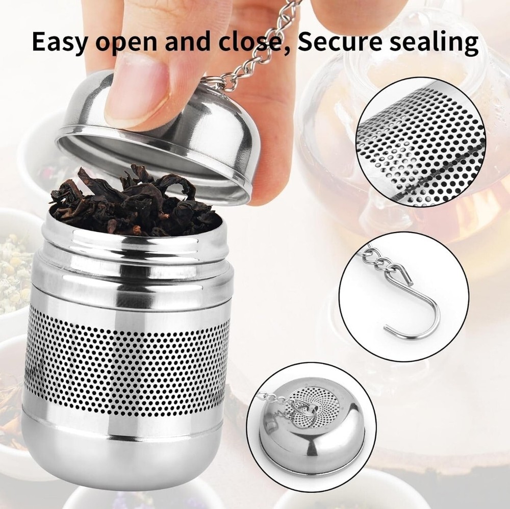 2 Pack Stainless Steel Tea Infuser Strainer Fine Mesh Basket