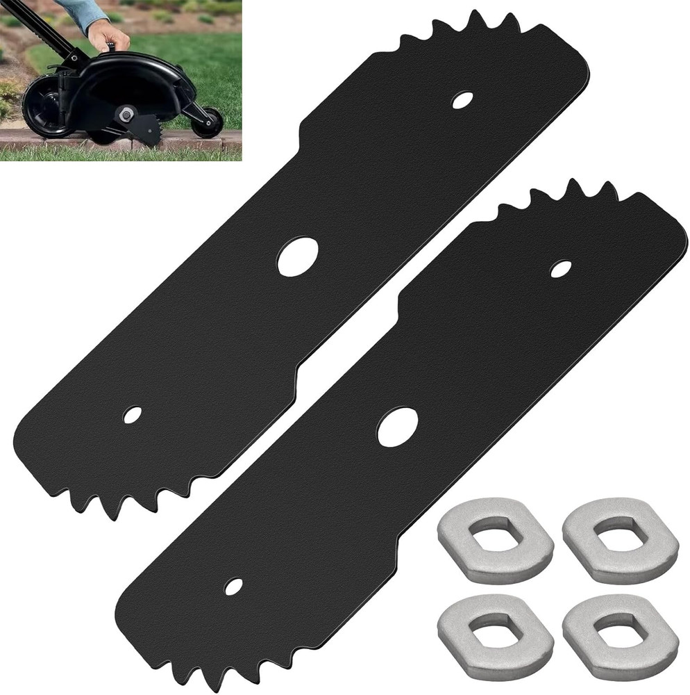 2 Pack EB-007 Edge Hog Heavy-Duty Edger Replacement Blade Compatible with Black