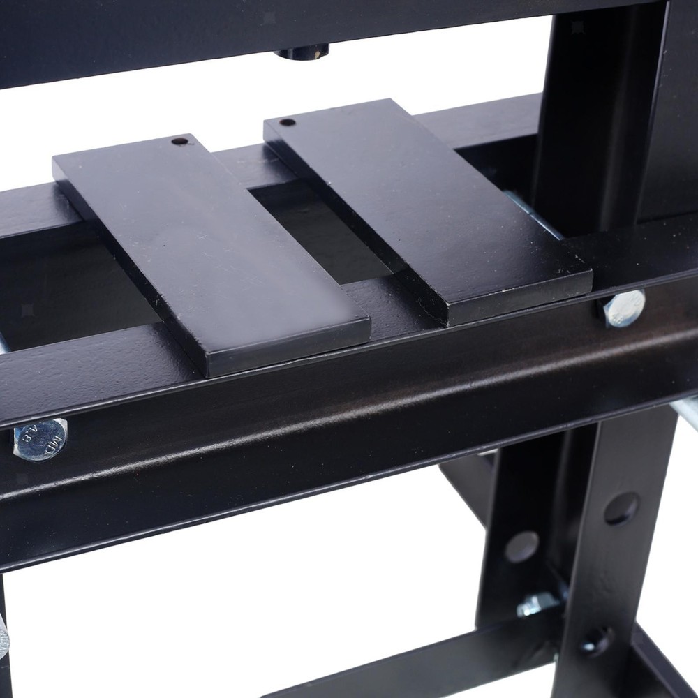 Adjustable Hydraulic Shop Press Robust Black Steel A-frame Benchtop Tool for