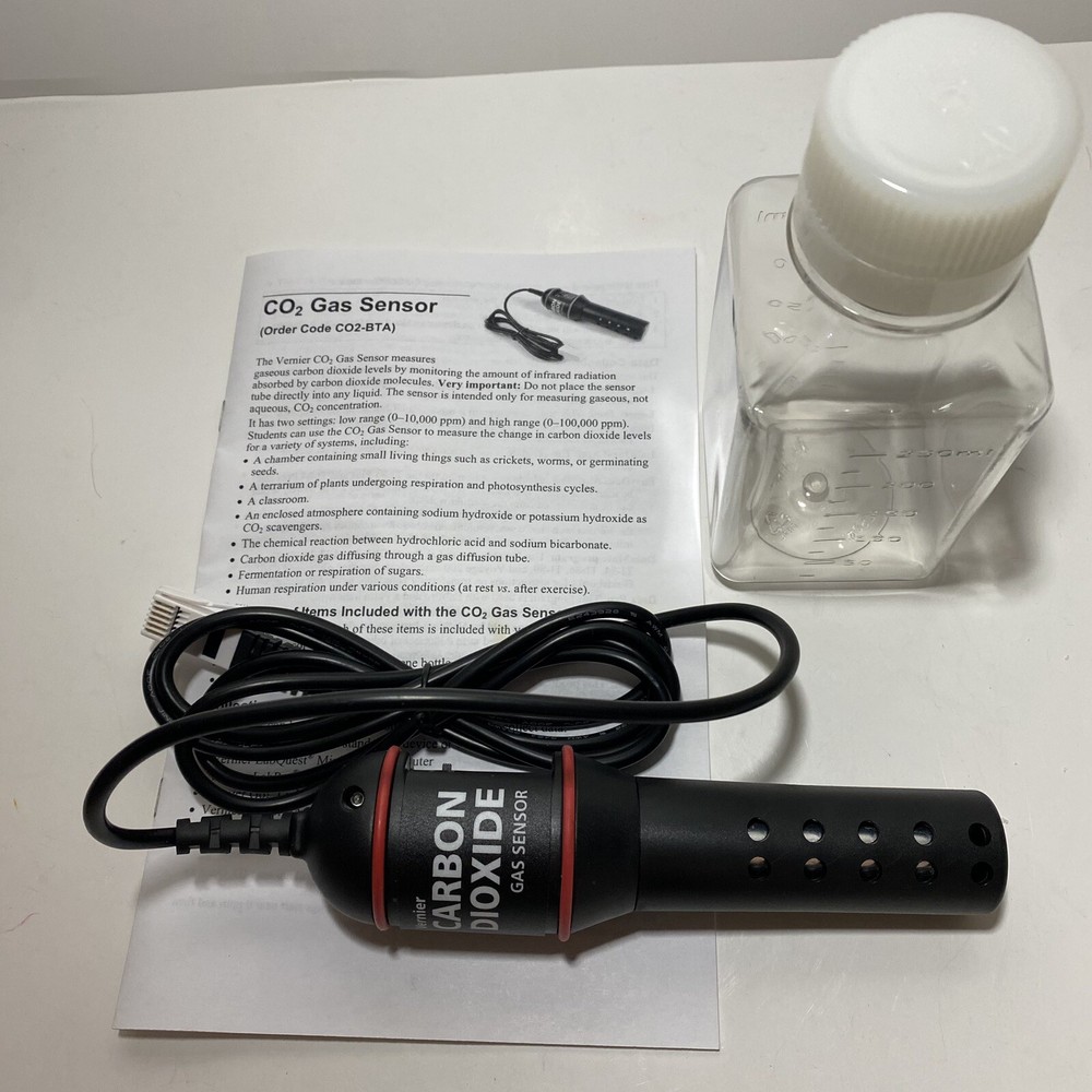 Vernier CO2 Gas Sensor CO2-BTA Tested, Working Biology Environmental