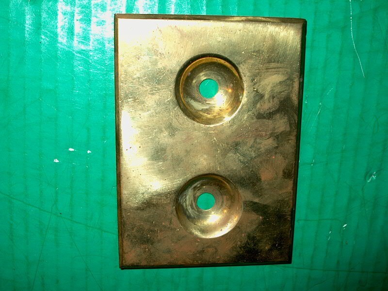 VINTAGE ROTARY SWITCH SOLID BRASS COVER SWITCH PLATE