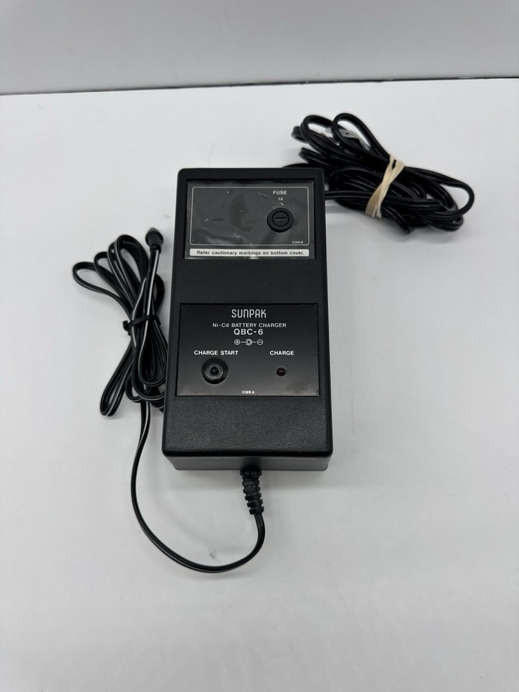 Sunpak Quick Charger QBC-6 FOR 622/522/555... Untested.