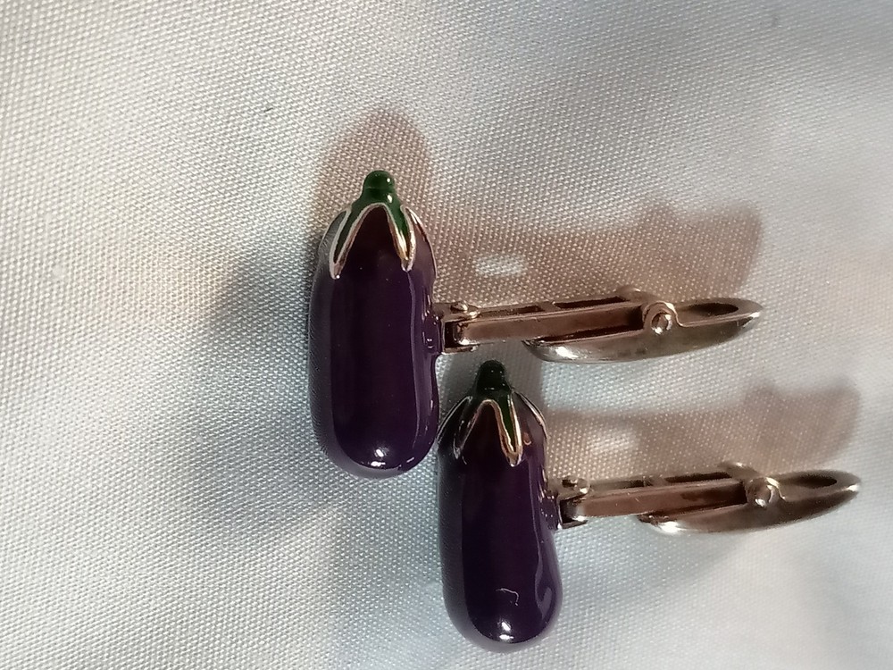 Cufflinks...Tasty Eggplants (To Make Fried Or Stuffed)
