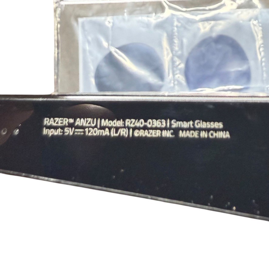 Razer Anzu Smart Glasses Round Frame Bundle w/ Blue Light Filter - Large