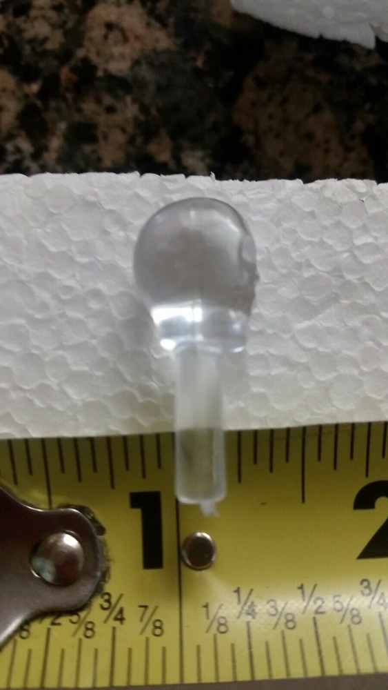 Halloween "Ceramic" Tree Lights~Plastic~non-electric~Skull Peg Lights(10) RARE