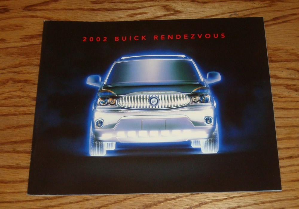 Original 2002 Buick Rendezvous Deluxe Sales Brochure 02