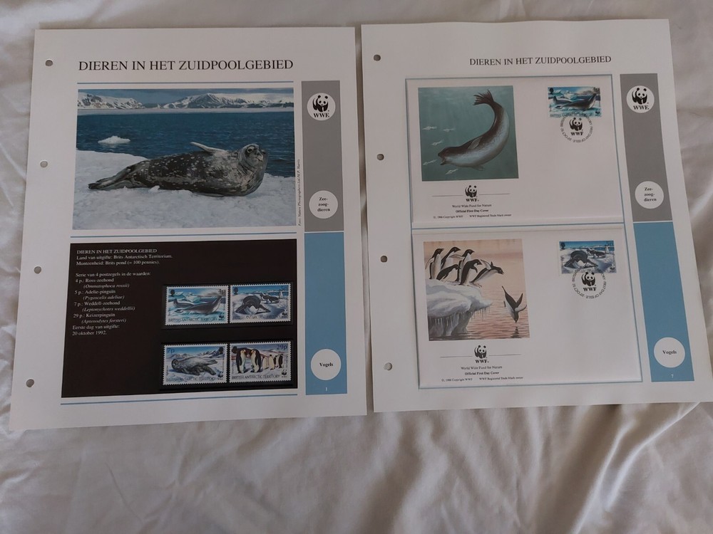 1992 WWF British Antarctic Territory Stamps