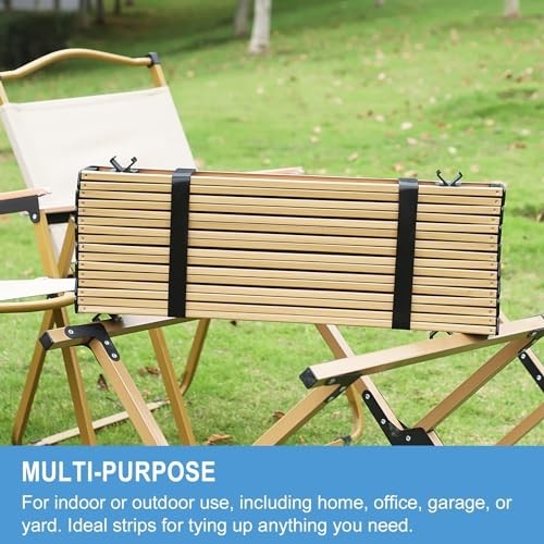 200ft Hook and Loop Roll - Double-Sided Strips, Reusable Fasteners for Home & Of