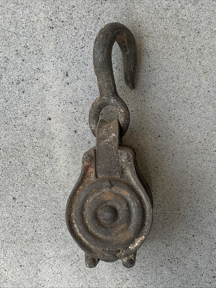 Vintage Single & Double Block Pulley Lot