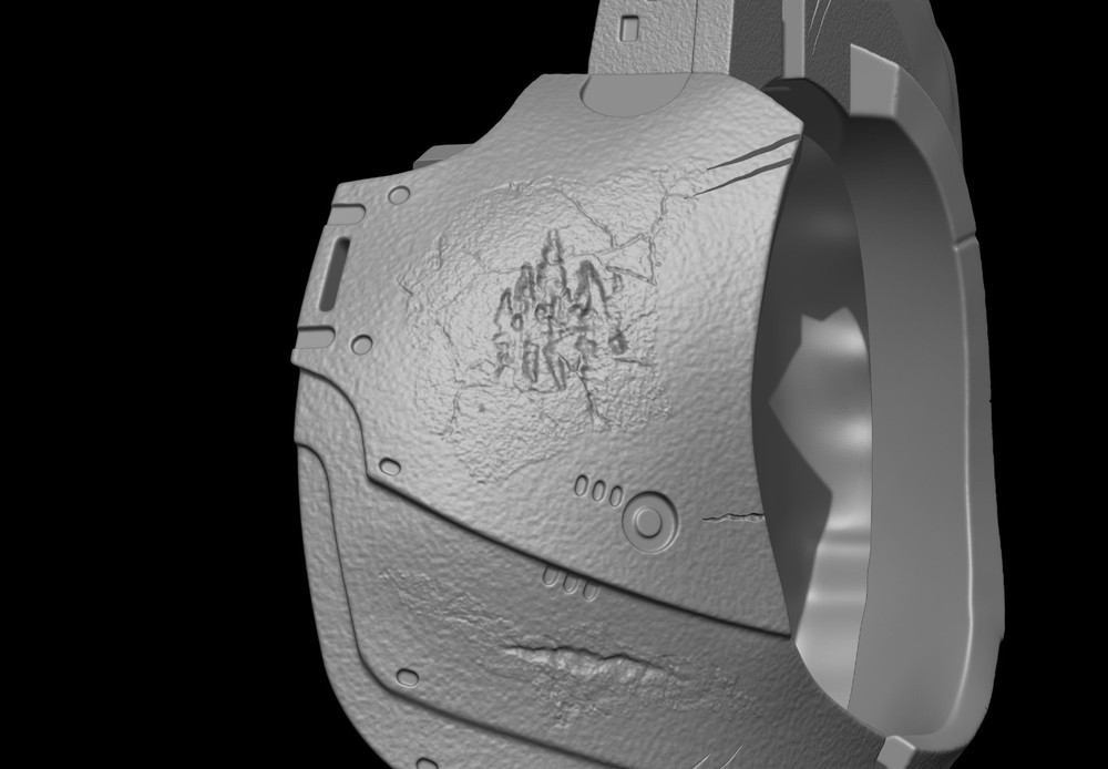 Predator Armor Bust Scale 1:1 File STL-OBJ For 3D Printing