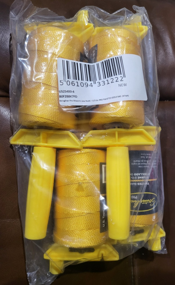 Stringliner Pro 4-Pack Gold with mandrel Each 540ft for 2,160 total
