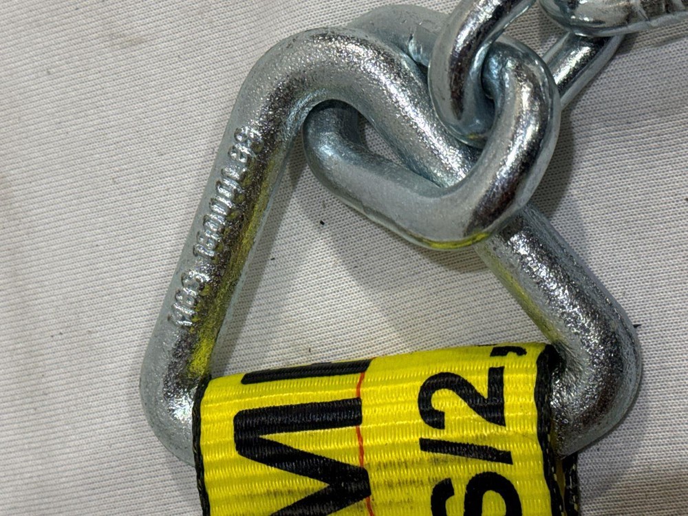 3"X30' Ratchet Strap with Chain Hook 2 Pack