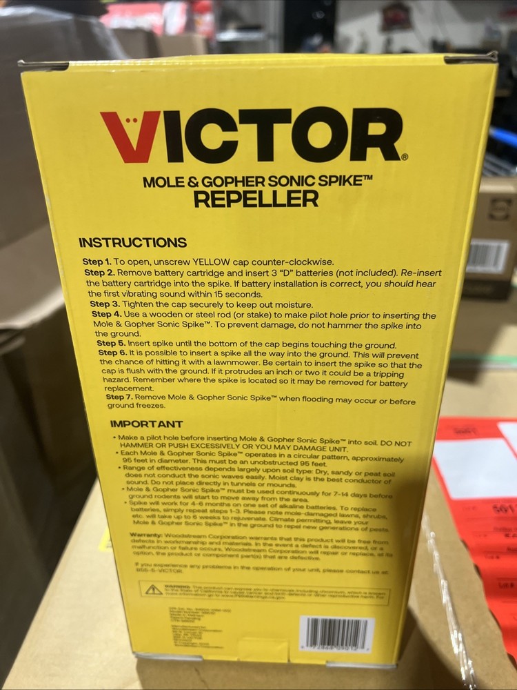 Victor Sonic Spike Mole and Gopher Repeller (M9012) (2-Pack)