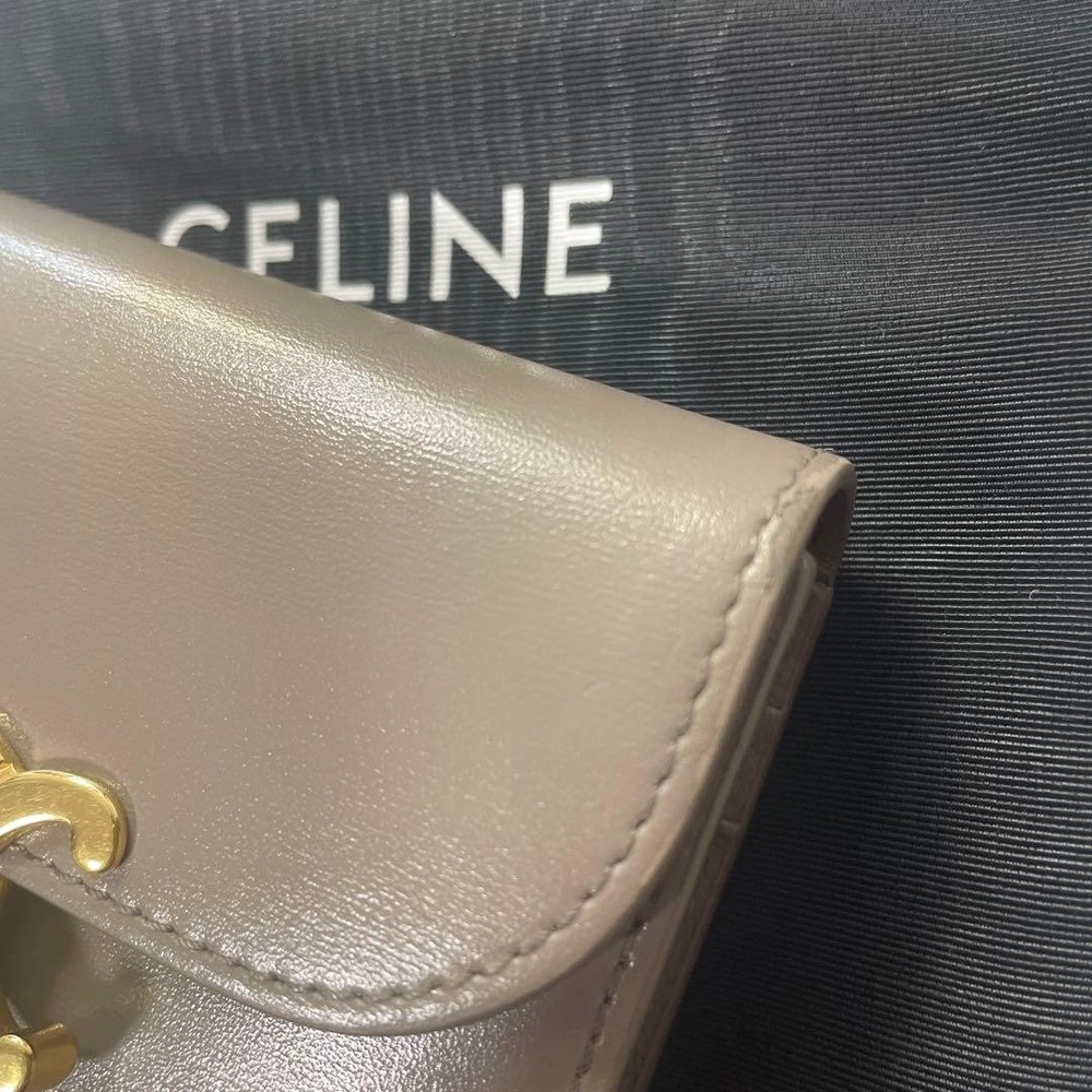 CELINE Small Flap Wallet Triomphe From Japan