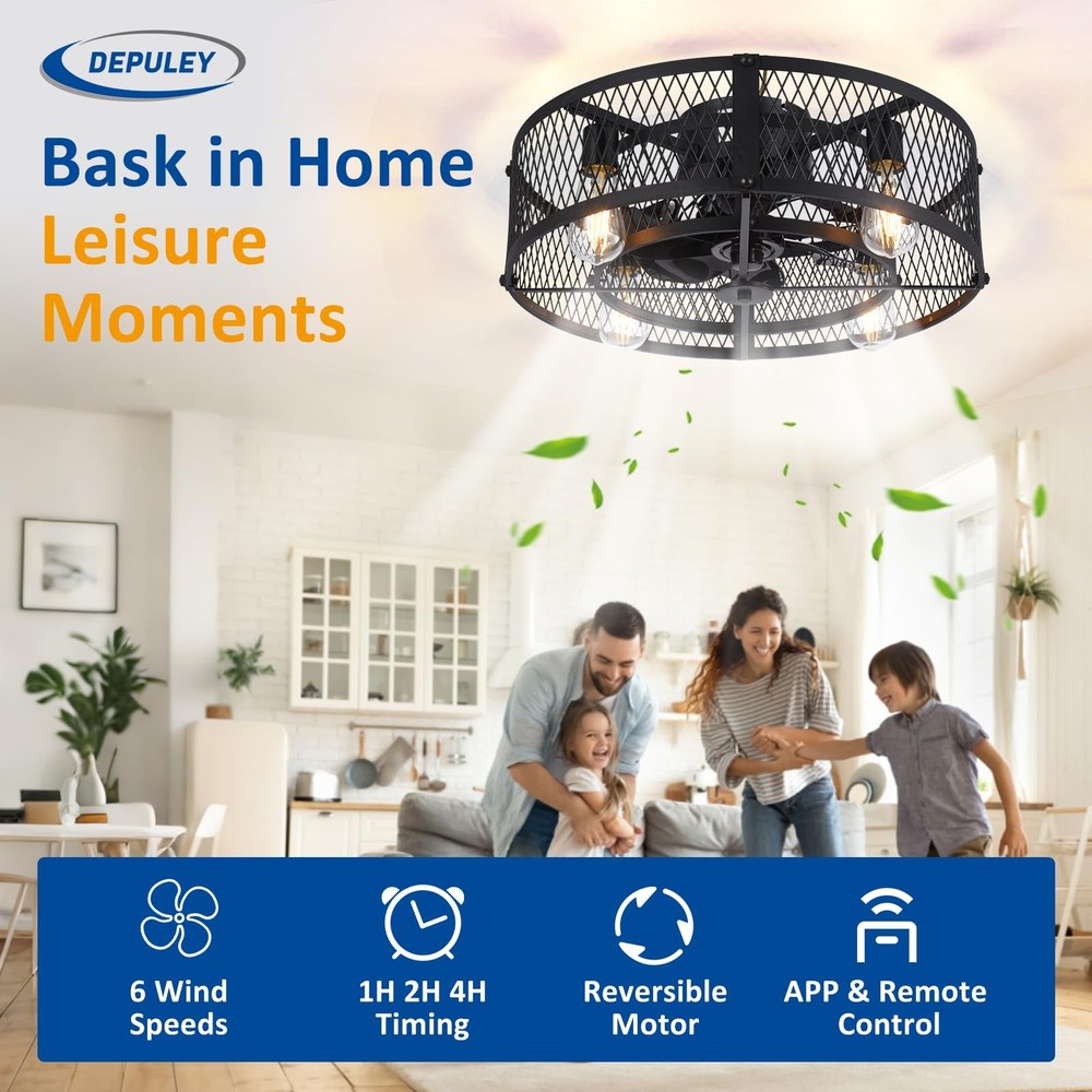 Cool Any Room Fast - 20 Ceiling Fan with Light and Remote Control