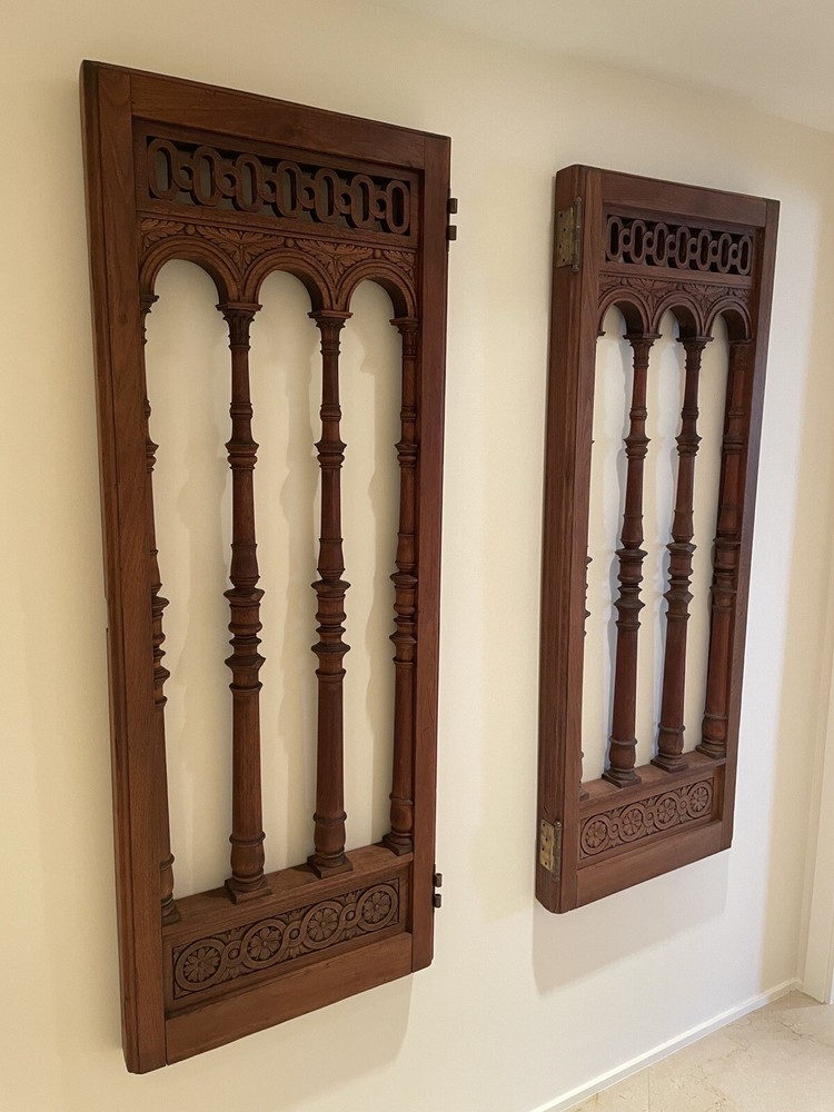 Set Of two refinished antique doors