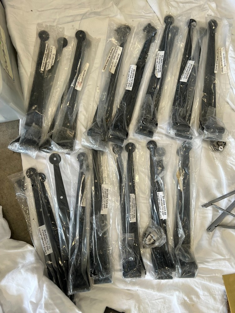 AtanicPair Shutter 12" Strap Hinge Offset SH-2004-1215-SS