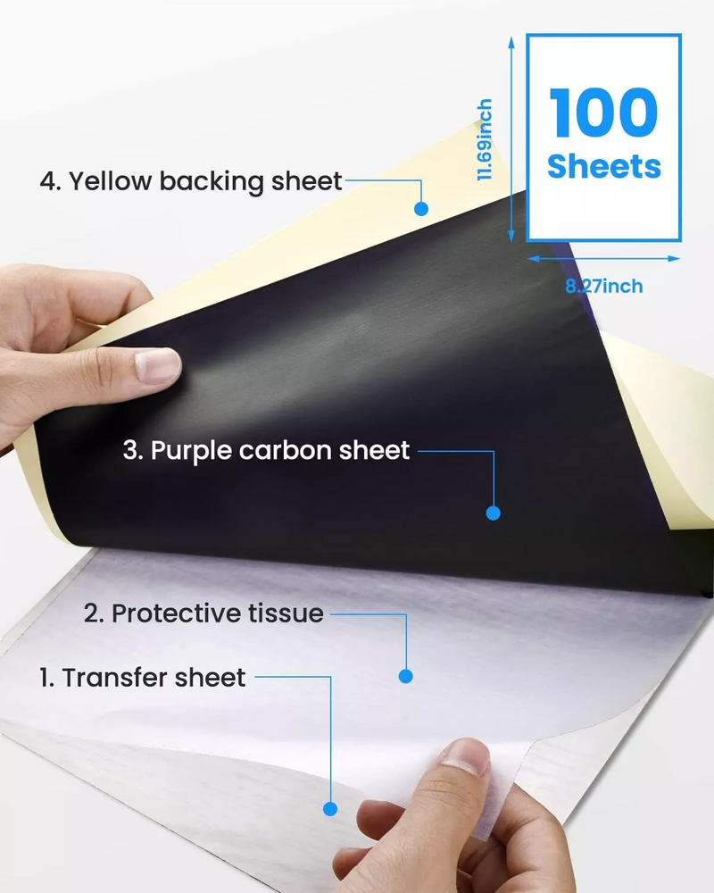 M08F Portable Bluetooth A4 Printer Inkless Thermal Printer for Android iOS PC