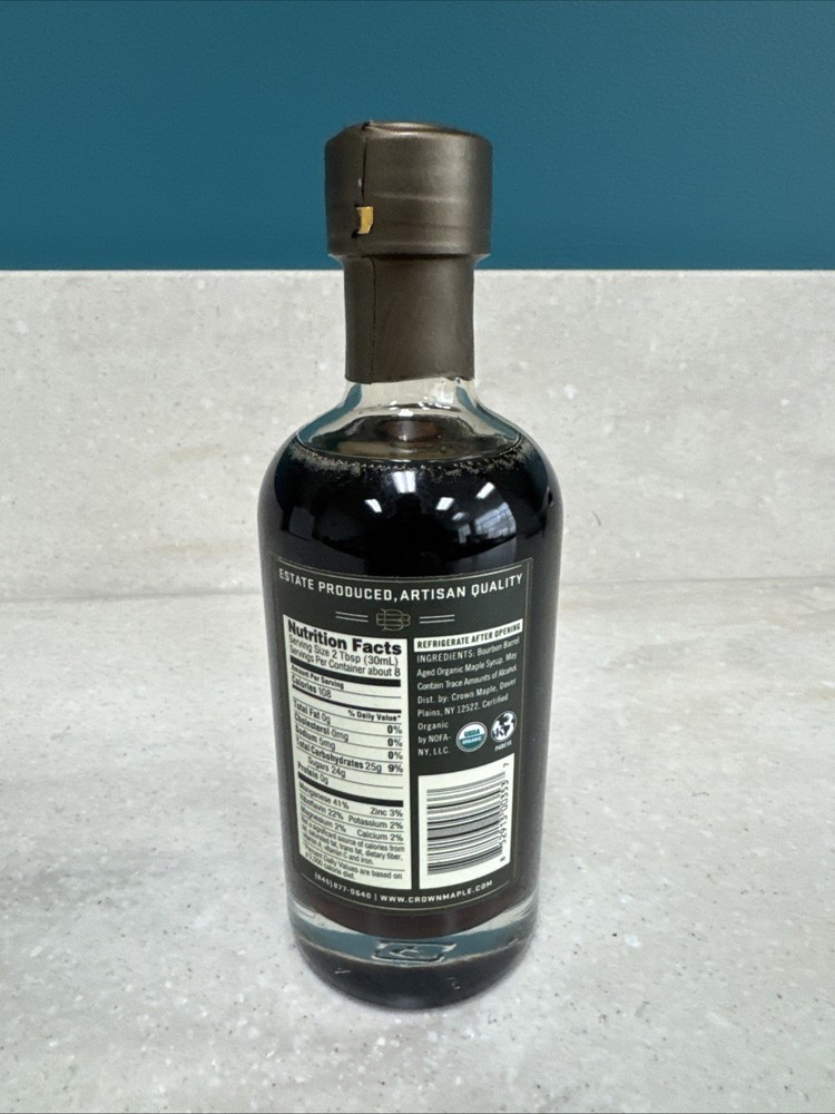 Crown Maple Syrup Bourbon Barrel Aged 8.5 Fl Oz