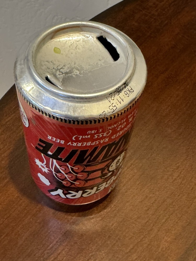 Steel Bender Raspberry Dynamite - New Mexico - Empty Beer Can Bottom Opened
