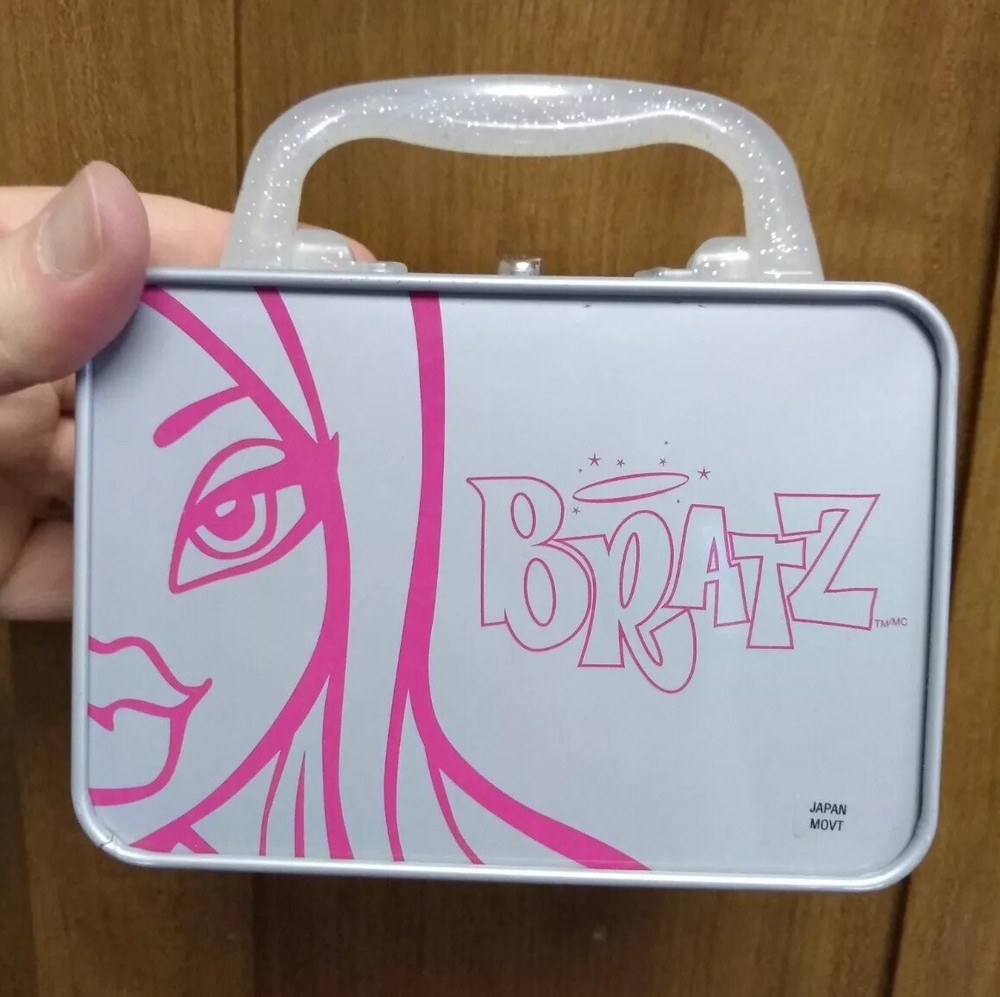 2003 bratzpack mini lunchbox container metal