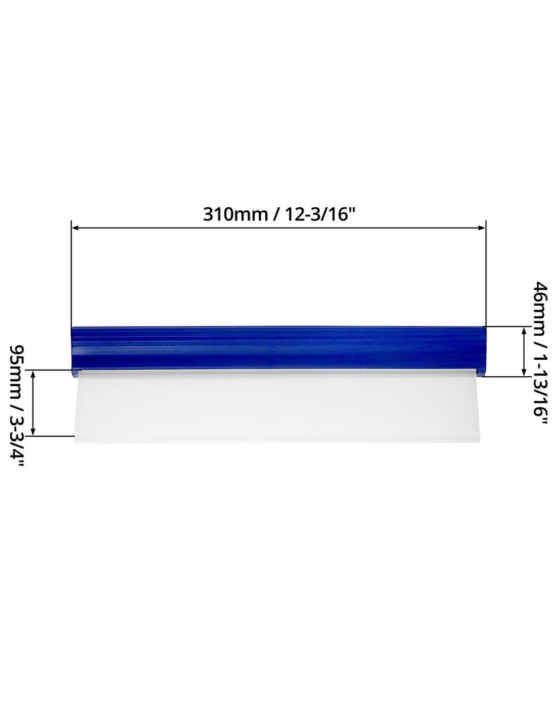 QWORK Car Squeegee, 2 Pack 12 inch Flexible Water Scraper Tool Blue
