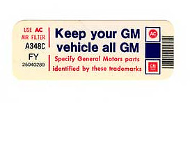 1981 Corvette Decal Keep Your Car All GM