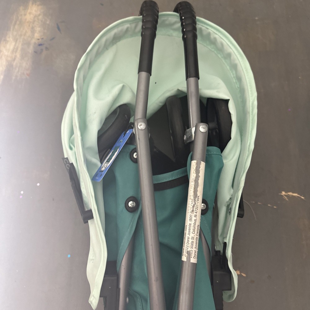 COSCO STROLLER 'umbrella' type foldable two-tone turquoise/blue shade