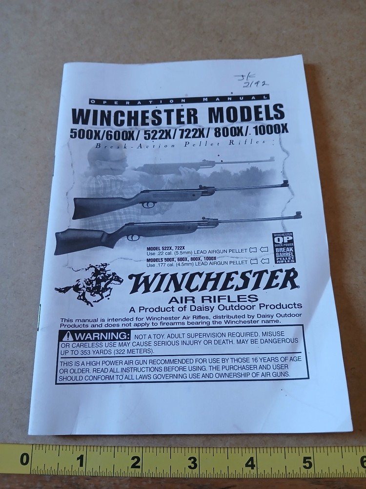 Winchester Operator's Manual - Used