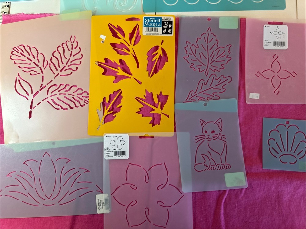 Lot - Quilting Stencils - 8  - Various Patterns, See Photos