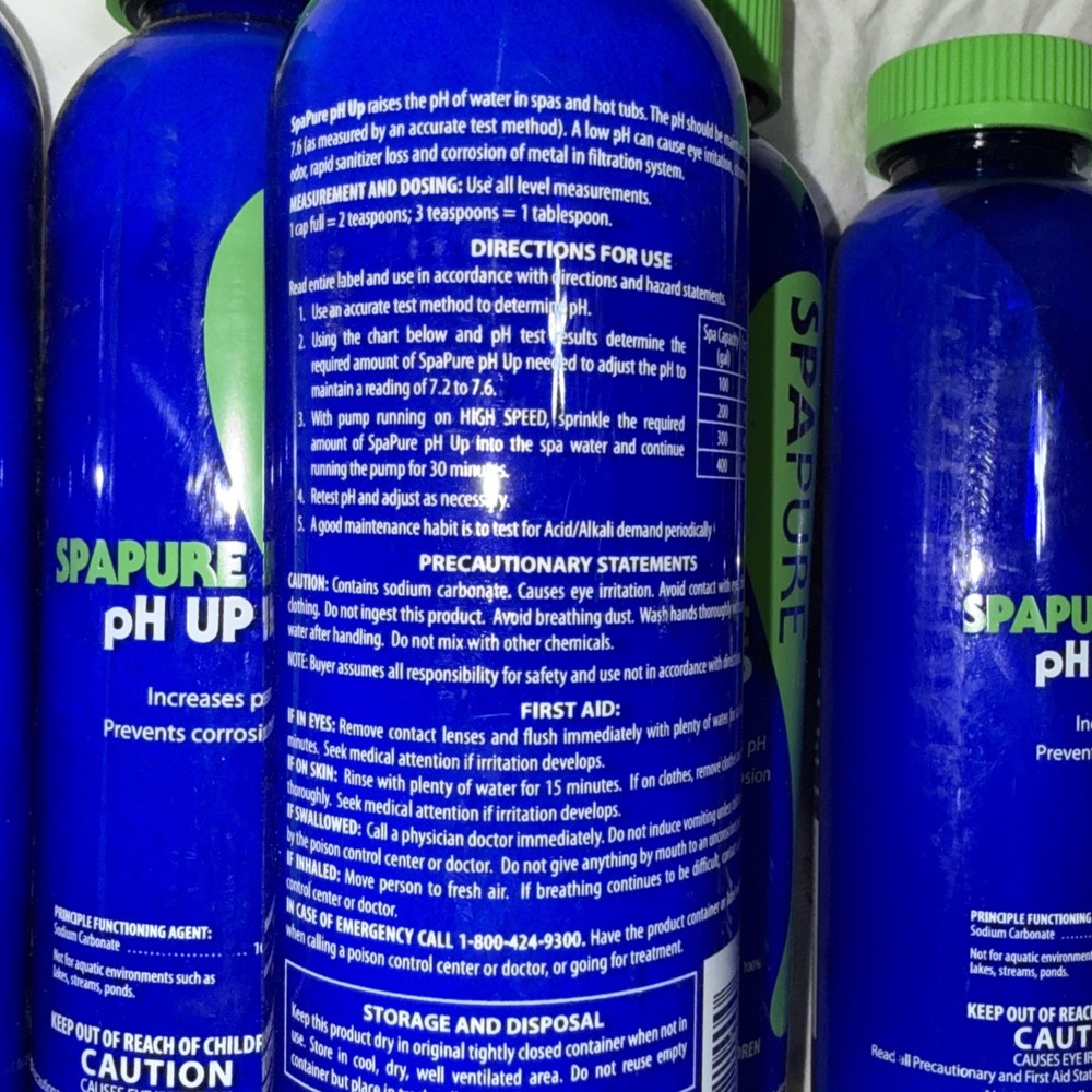 PureSpa SpaPure pH Up 5 Bottles 5 Lbs