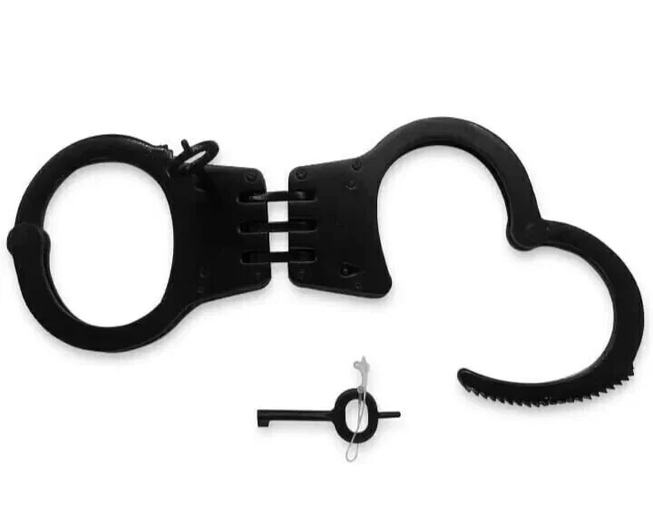 Maximum Security Handcuff Alcyon Double Lock Black Speedcuffs Quick cuff