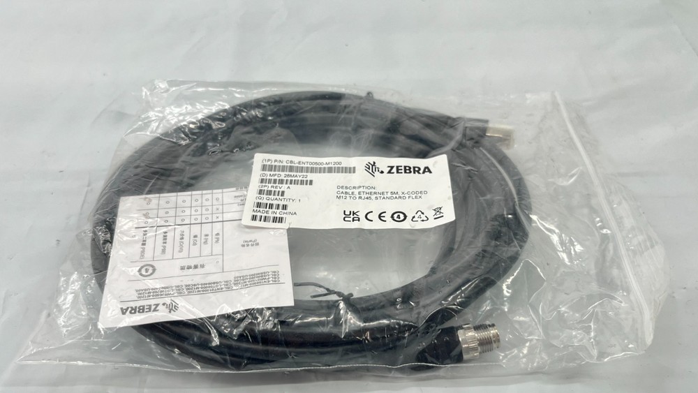 Zebra CBL-ENT00500-M1200 Cable Ethernet 5M