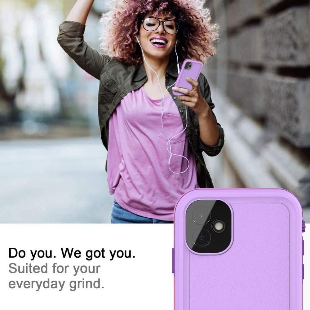 For iPhone 11 Waterproof Case 6.1 Screen Protector Underwater Shockproof Cover