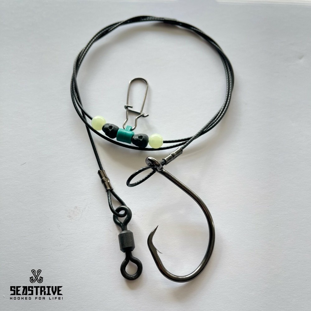 5 Pack - SeaStrive XTREME 600lb Cable Surf Leader