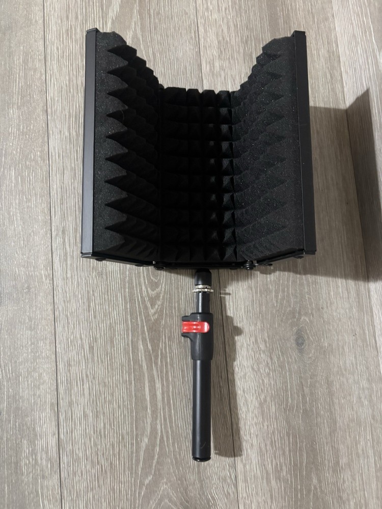 AxcessAbles Mic Reflection Pop Filter Pyramidal Acoustic Foam Lining Lightweight