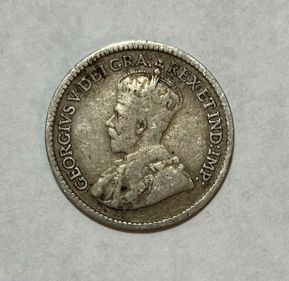 1917 Newfoundland Silver 5 Cents