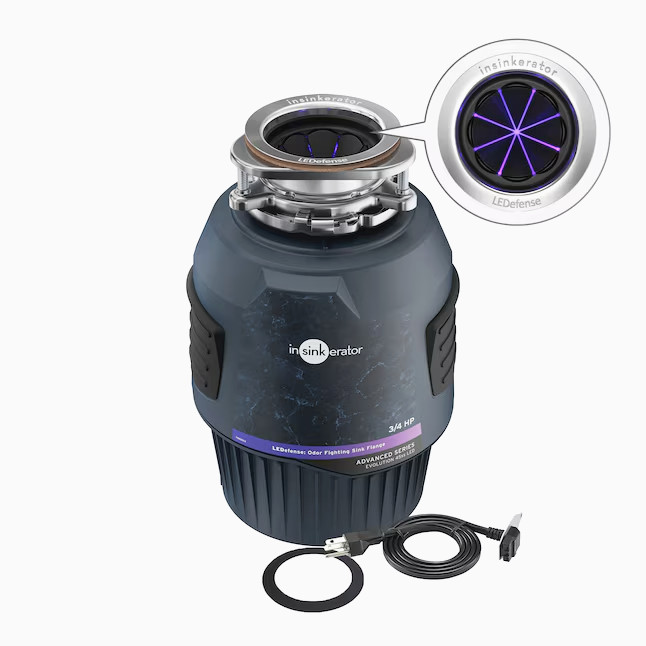 InSinkErator Evolution 45SS 3/4HP Continuous Feed Garbage Disposal, Septic Safe